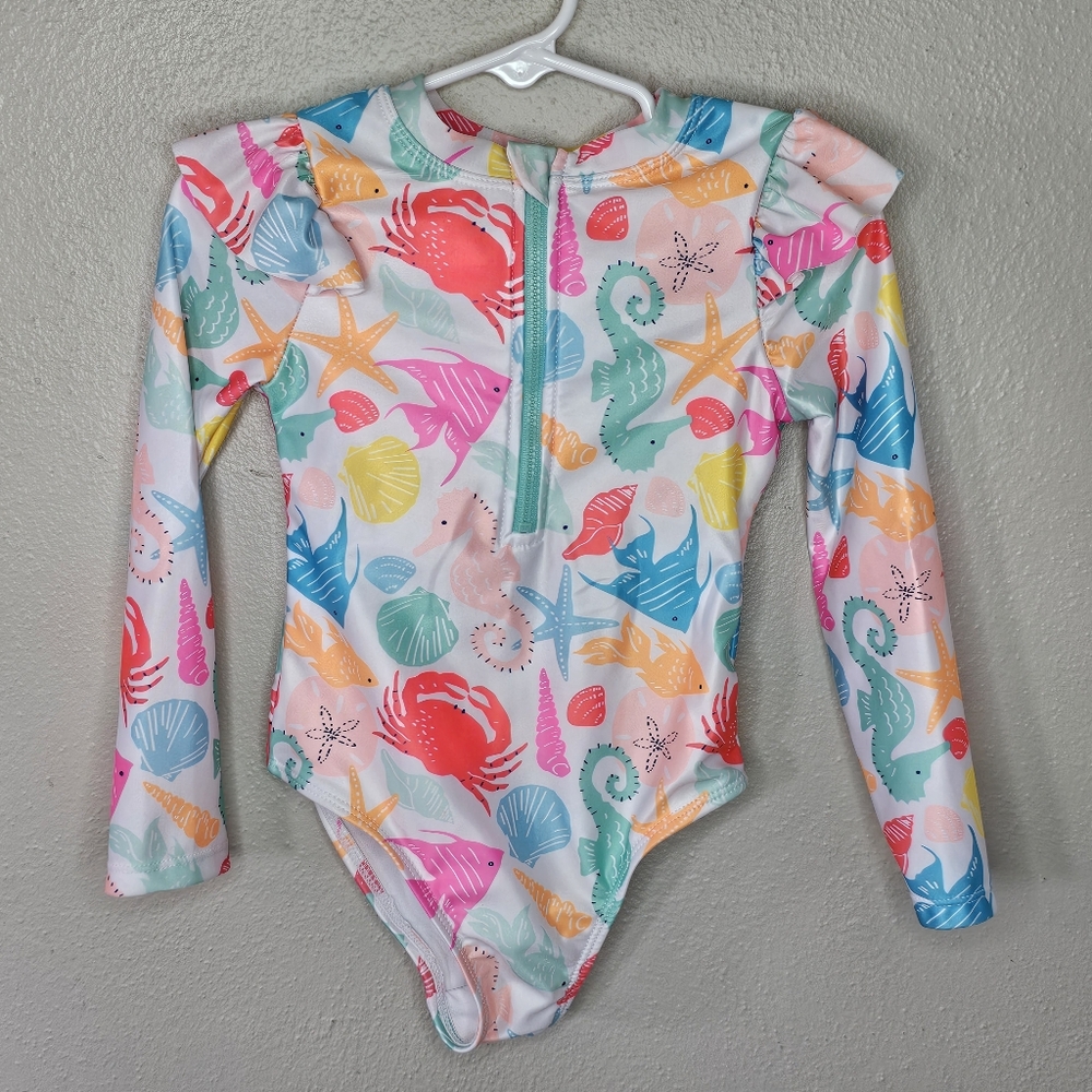 Wonder Nation Pink and Blue Rashguard Swimwear